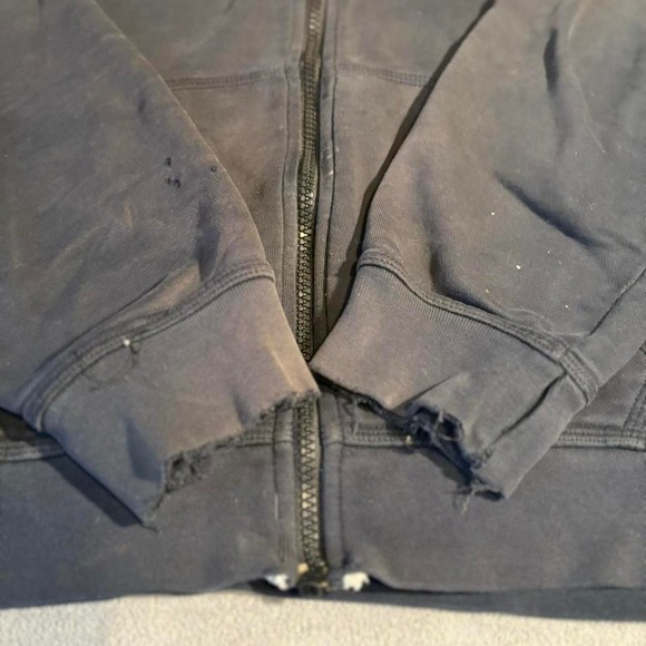 Distressed Vintage Y2K Nike black hoodie with white swoosh Size Small - Picture 2 of 5